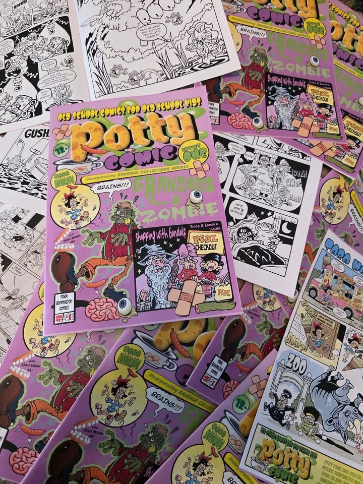 Potty Comic Number One by Mark Bennington 