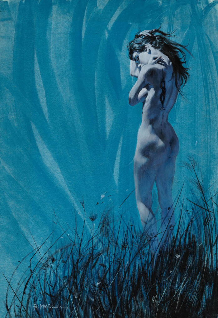 Cover art by Robert E. McGinnis for Intimacy, by Jean-Paul Sartre, published by Panther Books (1963)