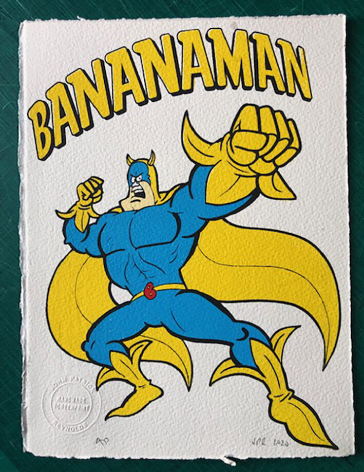 John Patrick Reynolds Screenprints 2025 - Bananaman