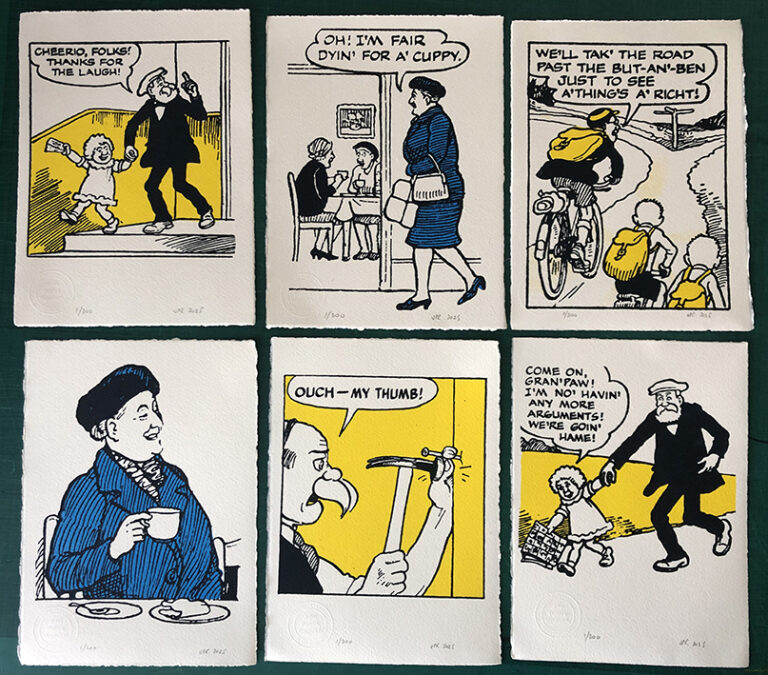 The Broons Limited Edition Screen Prints For Sale Once More The Broons Limited Edition Screen Prints For Sale Once More