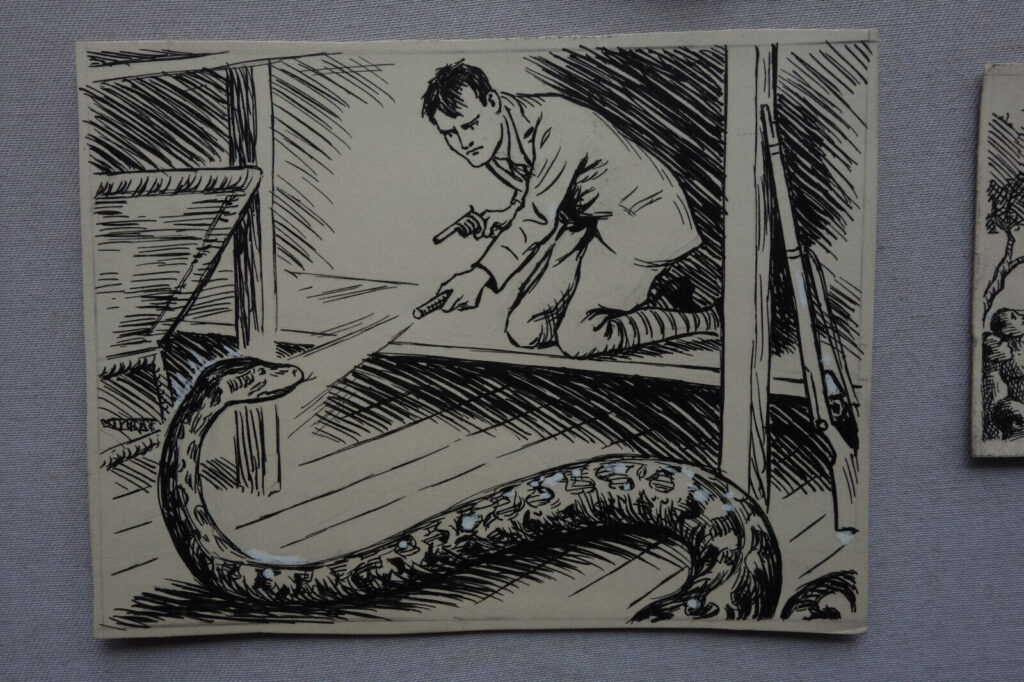 The Mysterious Bungalow by GM Roberts - Script an Original Art for the 1933 Our Boys Gift Book