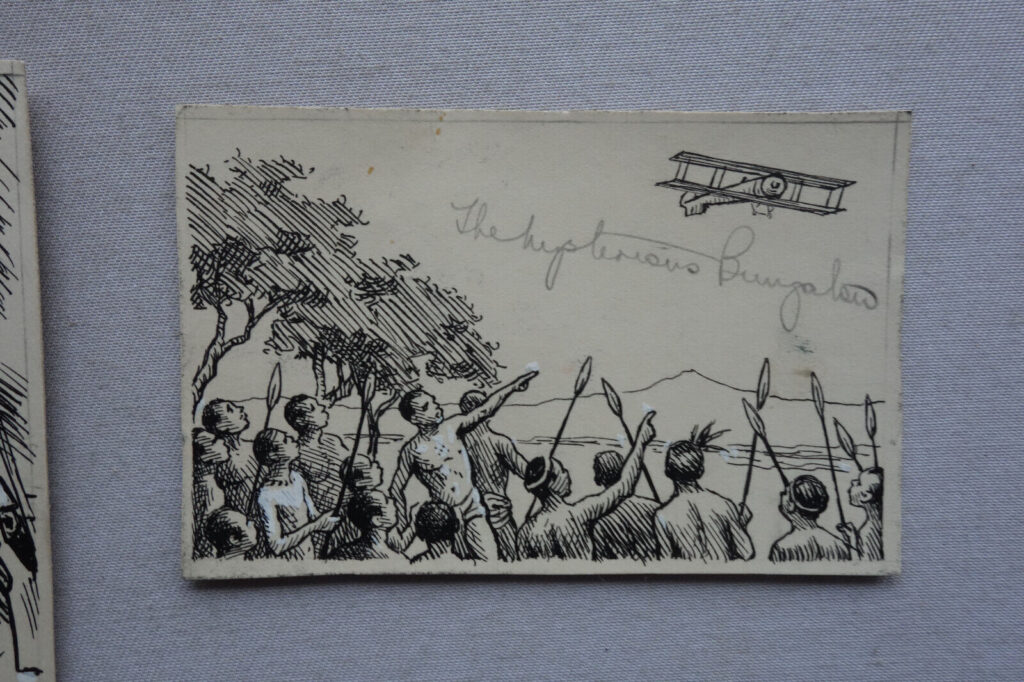 The Mysterious Bungalow by GM Roberts - Script an Original Art for the 1933 Our Boys Gift Book