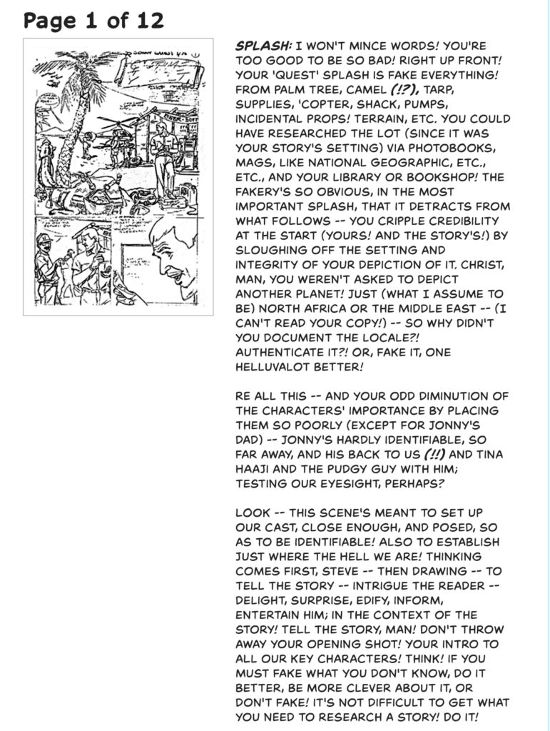 The Art of the Comic Book: Alex Toth Critiques Steve Rude - Two Master of Storytelling Clash