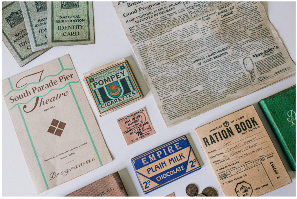 Design work for Sophie Cowdrey’s lockdown project, 1944