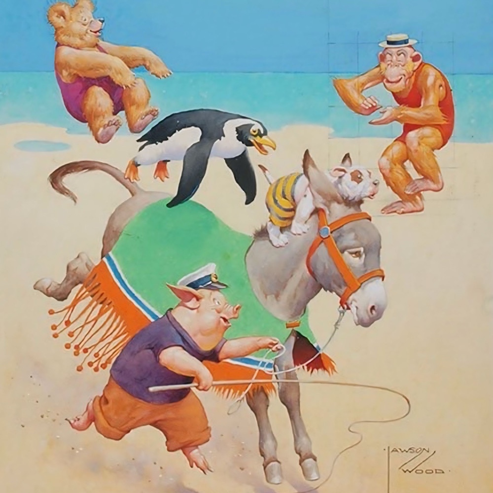 Charming Annual art by Lawson Wood offered for sale
