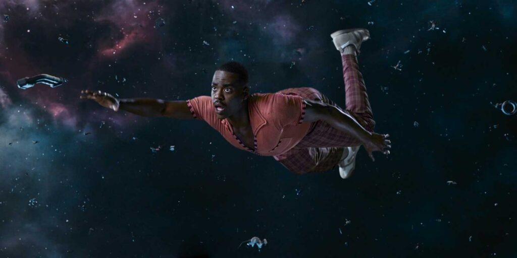 Ncuti Gatwa as The Doctor in Doctor Who – The Interstellar Song Contest
