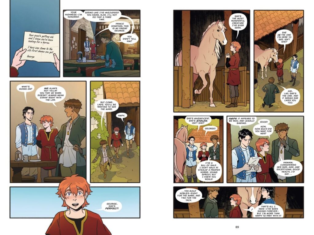 Song of the Lioness, Book 1: Alanna - The Graphic Novel - Cover Sample Art