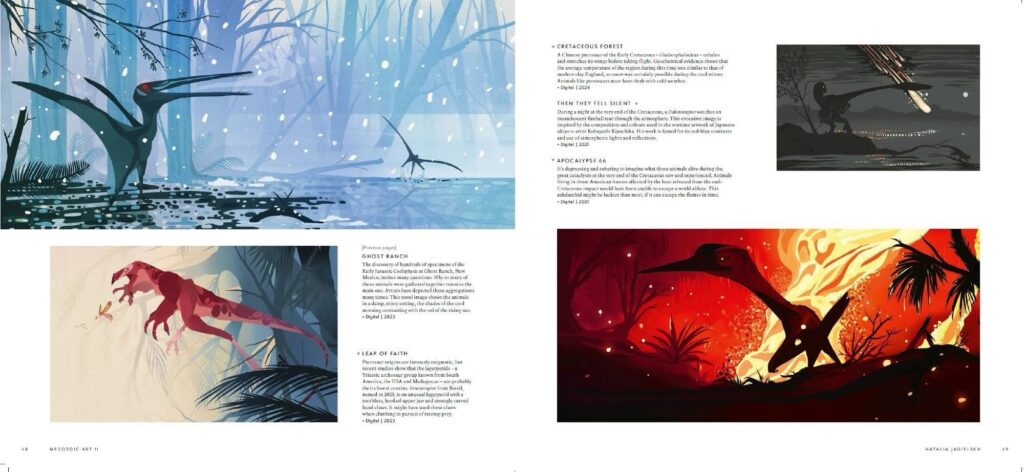Mesozoic Art Volume II, edited by Steve White and Darren Naish - Sample Pages