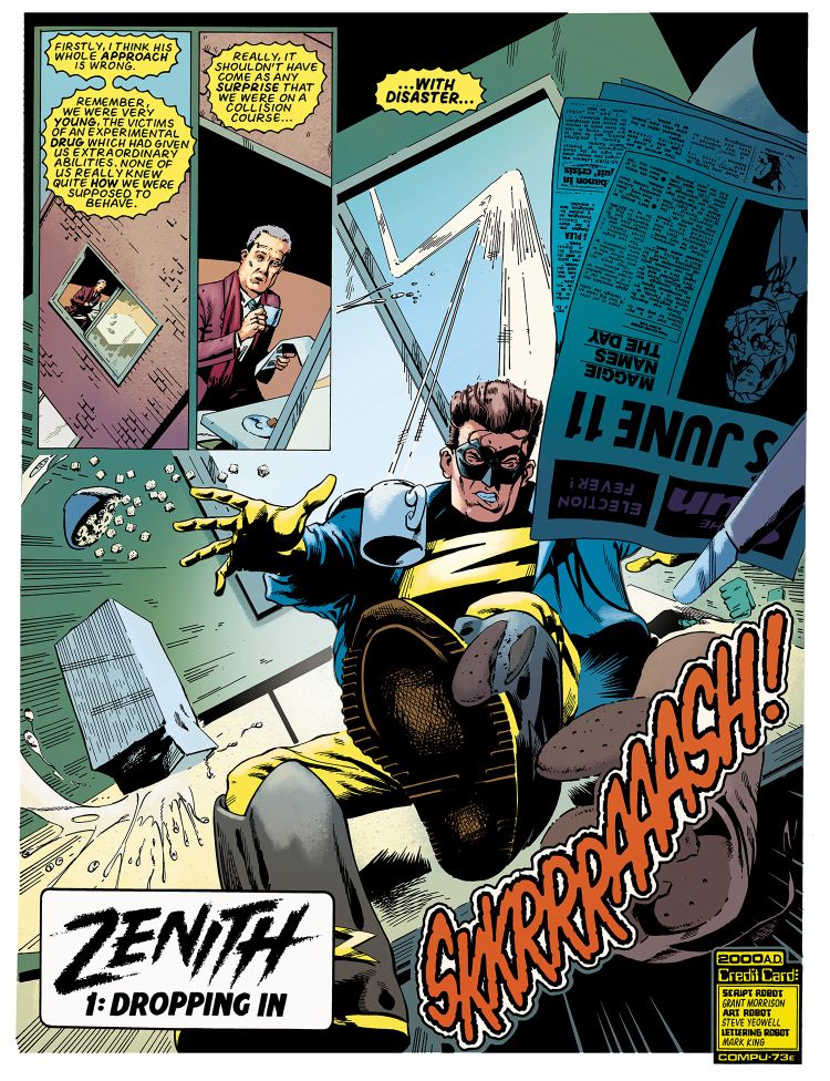 Zenith: Full Colour Omnibus Edition
By Grant Morrison (Writer), Steve Yeowell, JP Jordan (Artists)
Out: 2nd December 2026
Hardcover | 352 pages
ISBN: 978-1837868407 (Regular Hardcover) | 978-1837868414 (Webshop Exclusive Edition)