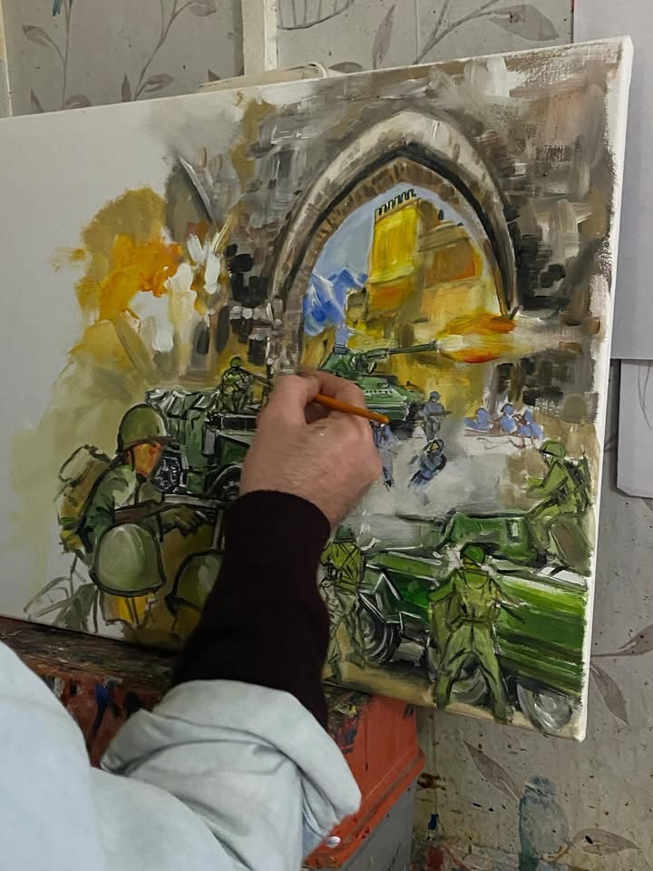 Commando 5867 - Work in Progress - art by Simon Pritchard