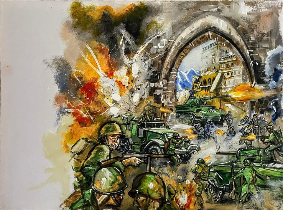 Commando 5867 - Work in Progress - art by Simon Pritchard