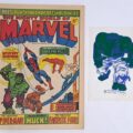 The Mighty World of Marvel #1 (1972) with Hulk T-Shirt Transfer Free Gift.