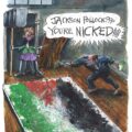 #cartoonistsforg4za by Martin Rowson
