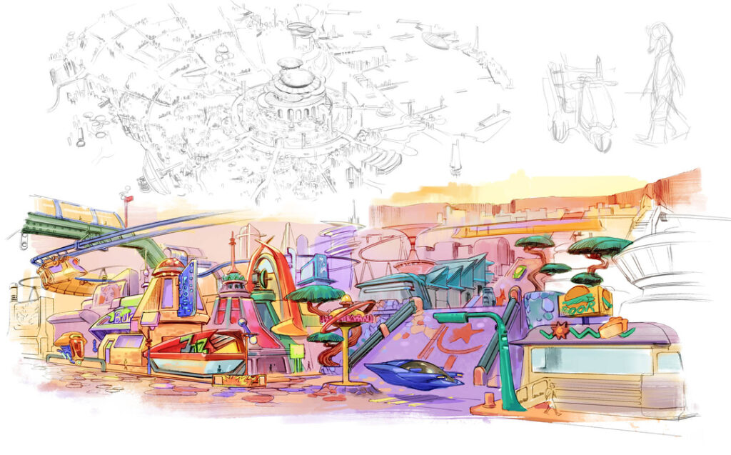 Teaser art for Alberto Foche's creator-owned project "Raiders of Deep Space"