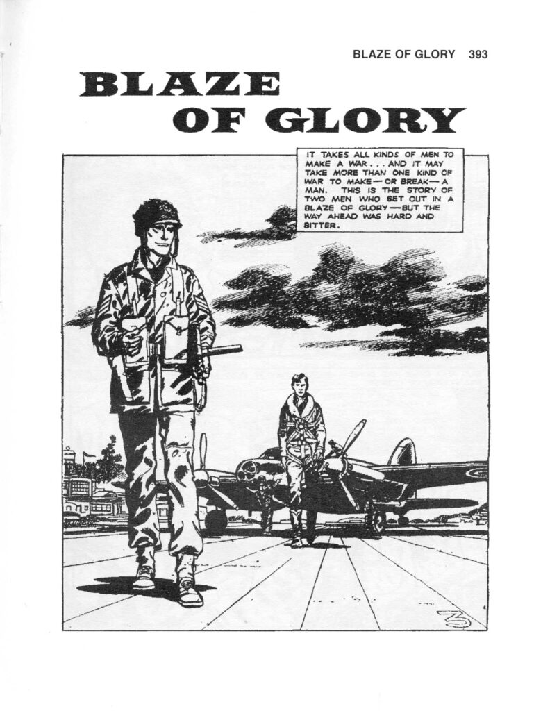 An example of a page of “Blaze of Glory”, as published in Prion’s reprint of twelve classic stories from Fleetway’s pocket libraries. As you can see, it presented a fairly unsatisfactory reading experience for nostalgia buffs