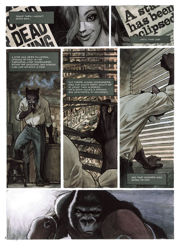 Blacksad Volume One (Dark Horse) - Sample Art