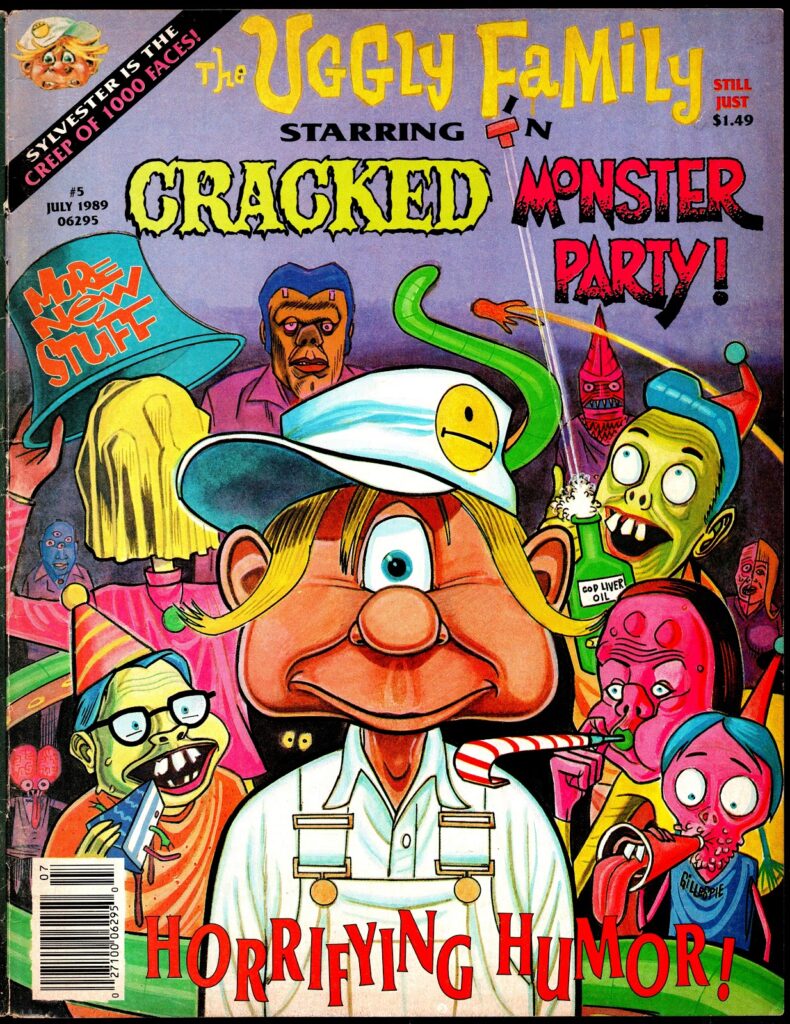Cracked Monster Party #5, July 1989 - cover by Daniel Clowes