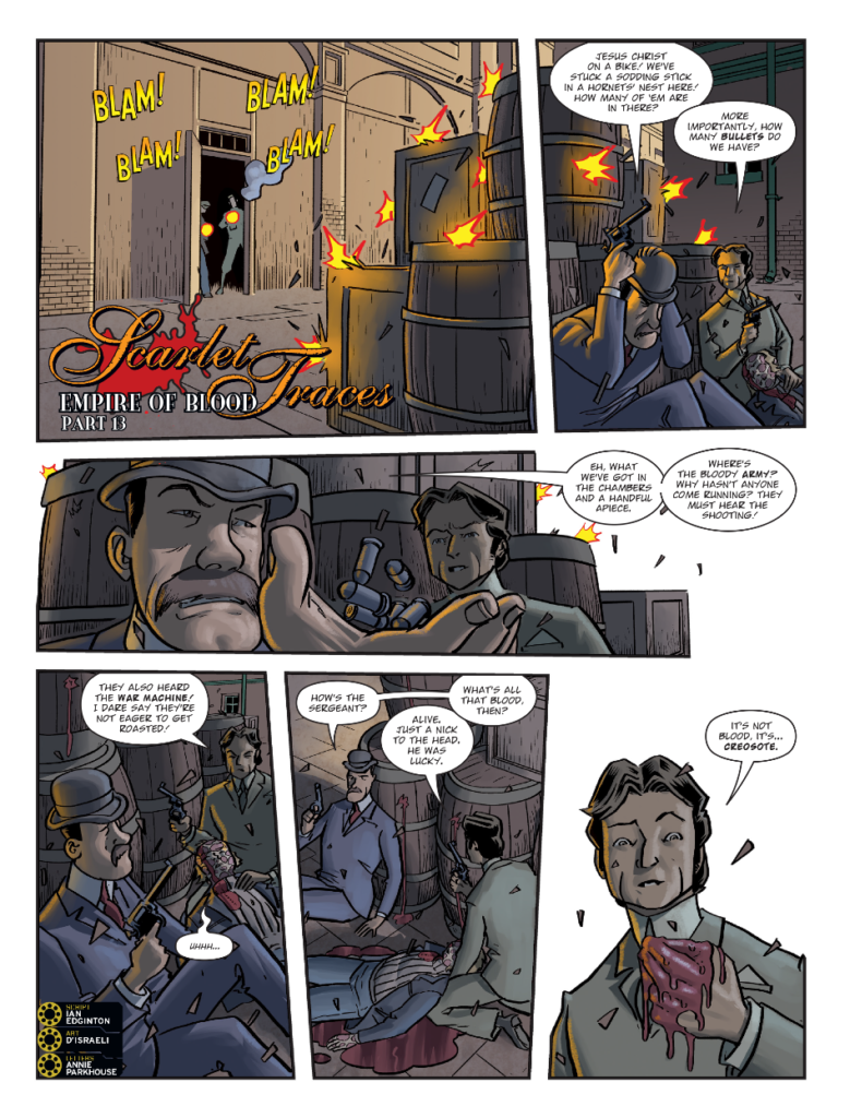 2000AD Prog 2444  - SCARLET TRACES // EMPIRE OF BLOOD
by Ian Edginton (Writer) D'Israeli (Artist) Annie Parkhouse (Letterer)
