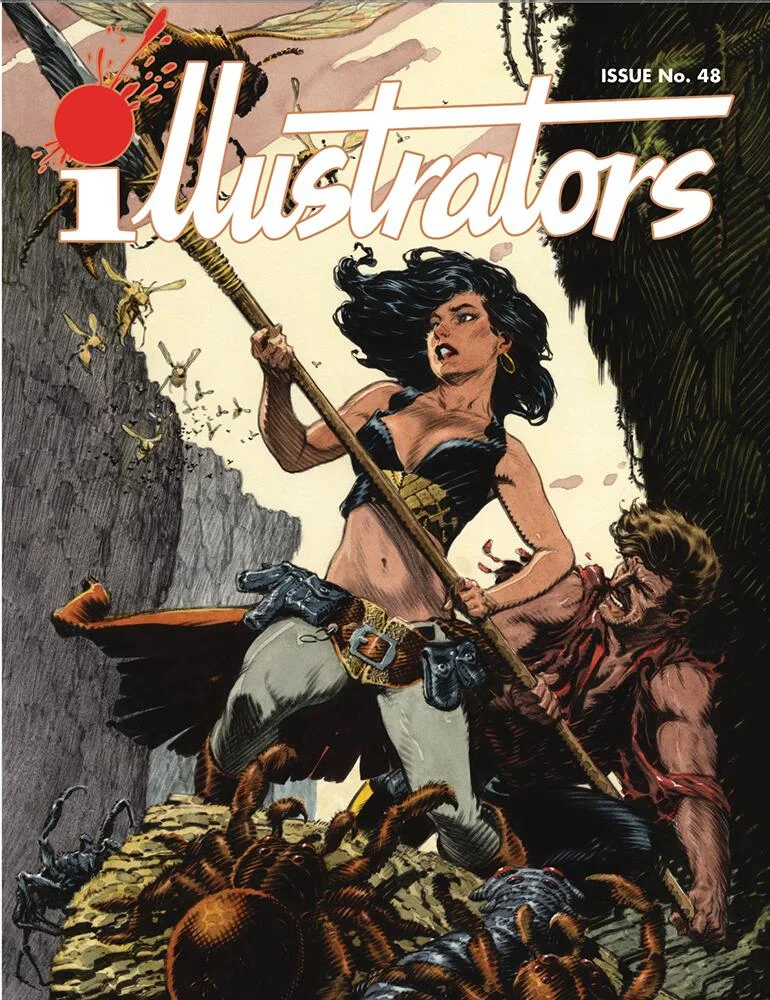 illustrators magazine, Issue 48 Cover B by Mark Schultz (Book Palace Books, 2025)