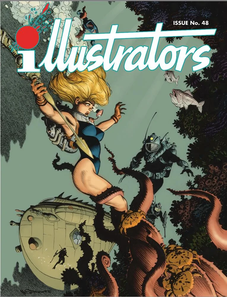 illustrators magazine, Issue 48 Cover A by Mark Schultz (Book Palace Books, 2025)
