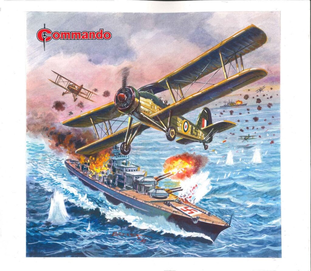 Commando 5883 (Home of Heroes): Bismarck: The Last Days Story: Iain McLaughlin | Art and Cover: Manuel Benet