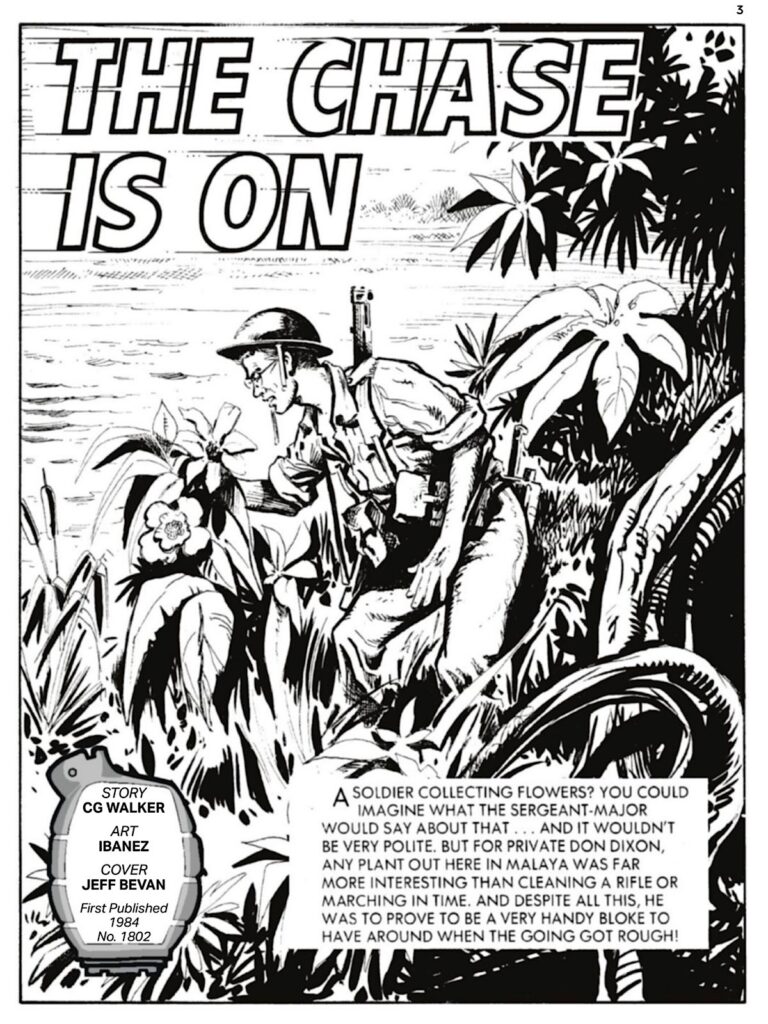 Commando 5886 (Silver): The Chase is On Story: CG Walker | Art: Ibanez | Cover: Jeff Bevan First published 1984 as No. 1802