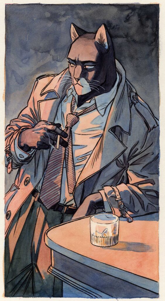 Blacksad created by Juan Diaz Canales (Scénario) Juanjo Guarnido (Dessin) - Amiens Poster