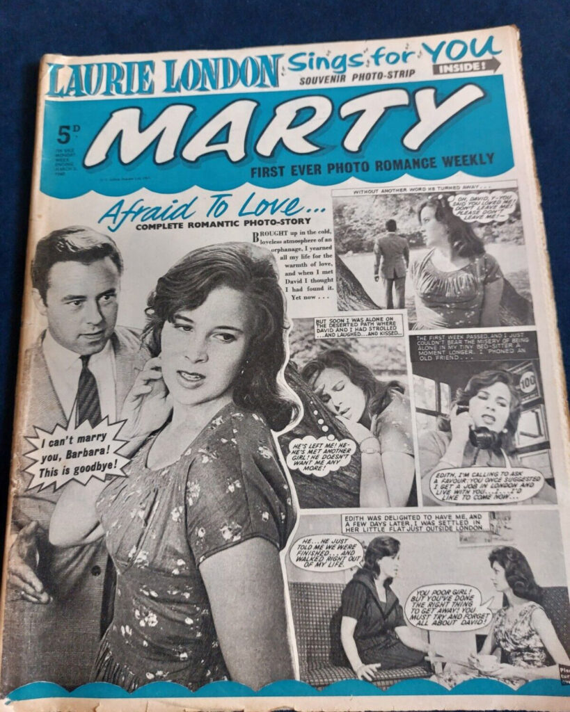 Marty comic magazine cover dated 5th March 1960