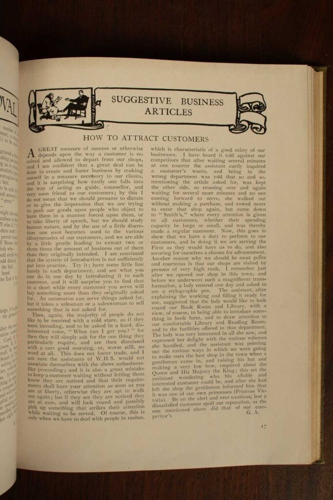 "How to Attract Customers" article, date unknown