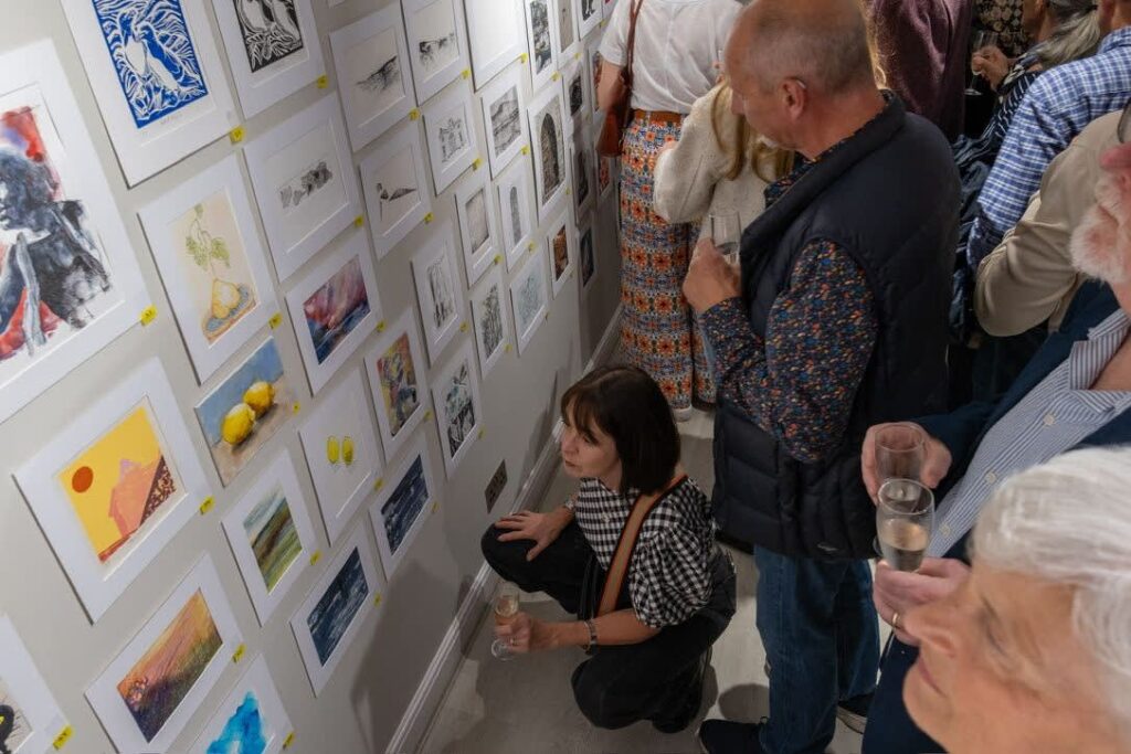 Art fans gathered to view the art on offer in a previous Soden Collection Secret Artist Sale. Image: The Soden Collection