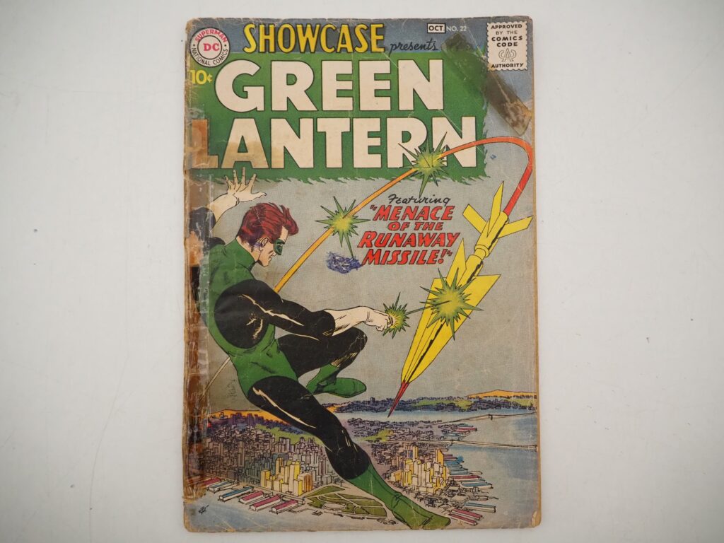 Showcase #22 (1959 - DC) featuring the first appearance and origin of Hal Jordan and the first appearances of Carol Ferris and Abin Sur – plus the first mention of the Green Lantern Corps