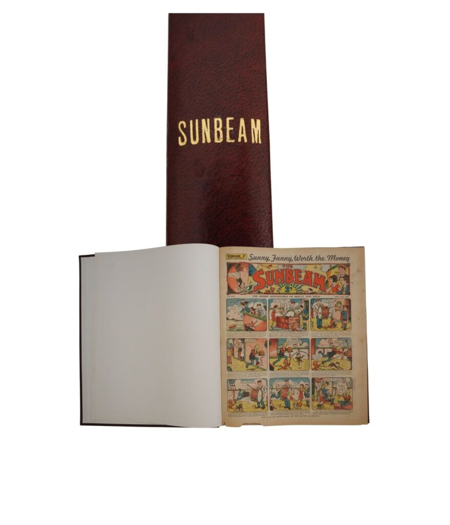 Sunbeam Nos 648 to 674 (cover dated 2nd July - 31st December 1938) - Half-Year bound volume starring “Molly & Mick and “Dick and Doris Detectives”