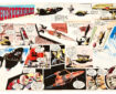 Thunderbirds original double-page artwork (1966) drawn, painted and signed by Frank Bellamy for TV Century 21 No 88, 1966. 'The World President has given the order to hand over the bomb so International Rescue can destroy a piece of the Sun which threatens to destroy the Earth - Project Sunburst precariously moves into action...' Bright, fresh Pelikan inks on board. 26 x 17 ins.