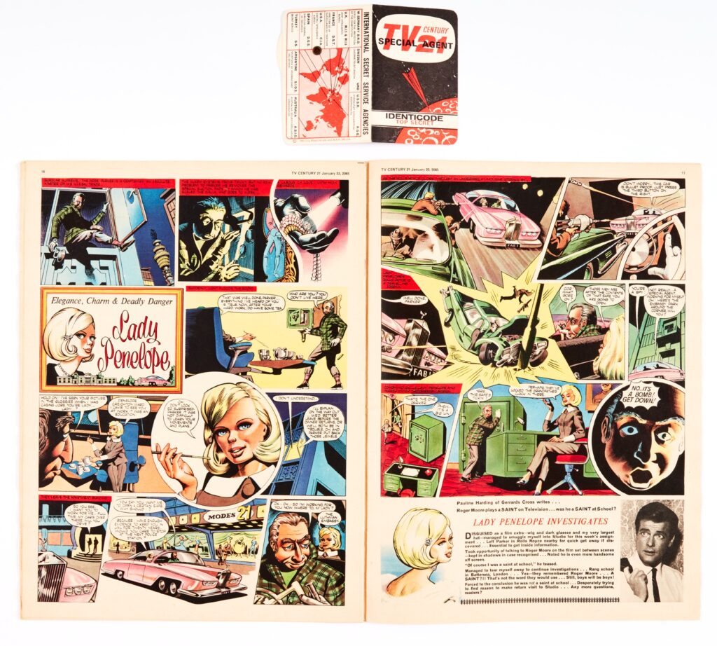 TV Century 21 No 1 (1965) With Free Gift - Secret Agent Identicode Card (without written name or address!). Featuring Stingray, The Daleks, Fireball XL5, Supercar, My Favourite Martian and Burke's Law. The highest graded first issue ever to be offered for auction, Identicode as new