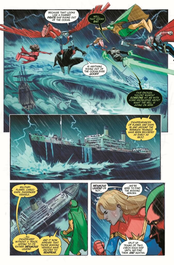 The Avengers Volume 9 Annual #1 (2023) preview art by Alberto Foche and Álvaro López