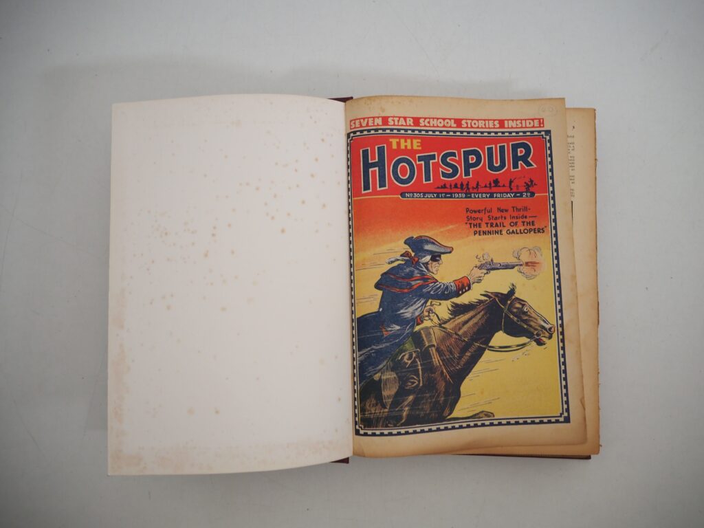 The Hotspur Nos. 305 to 331 (cover dated 1st July – 30th December 1939) - Half-Year Bound Volume