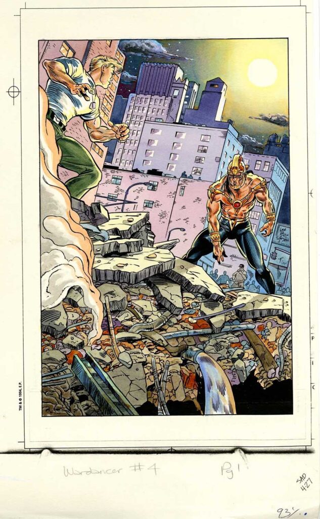 Art for Defiant's War Dancer #4 by Dave Taylor and Tim Perkins
