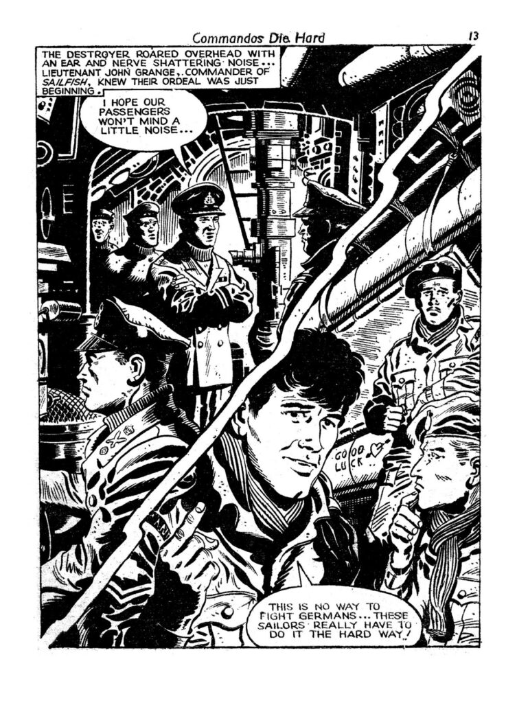 War Picture Library No. 17 - "Commandos Die Hard" - Sample Page