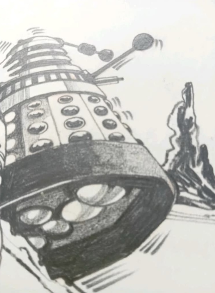 dalek アートブック　作品集　画集　希少 Rare Dalek Art from the 1976 Doctor Who and the Daleks