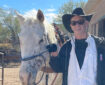 Mort Todd, photographed earlier this year with his “boss”, Freckles, at Tombstone Monument Ranch. Via Mort Todd