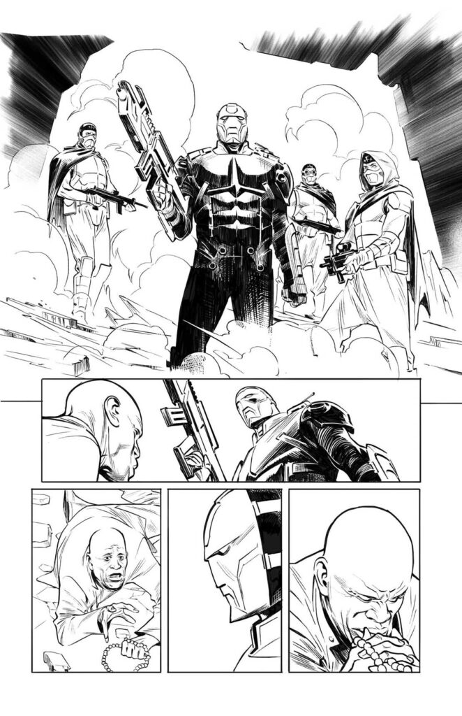 Art by Alberto Foche for Black Panther Unconquered
