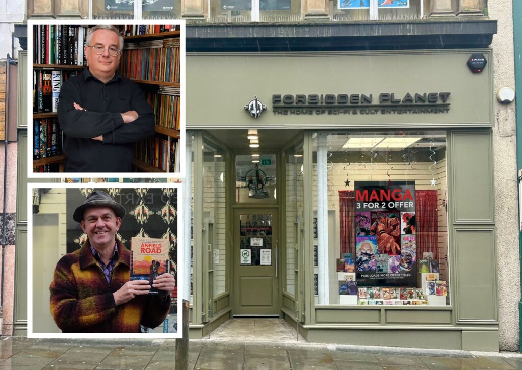 Forbidden Planet Liverpool – Relaunch Event with Ramsey Campbell and Chris Shepherd 9.30am – 5.30pm Saturday, 9th August 2025 92 Bold Street, Liverpool L1 4HY | Forbidden Planet Online: forbiddenplanet.com