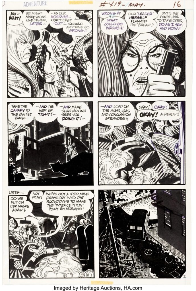 Black Canary - Adventure Comics #419, art by Alex Toth