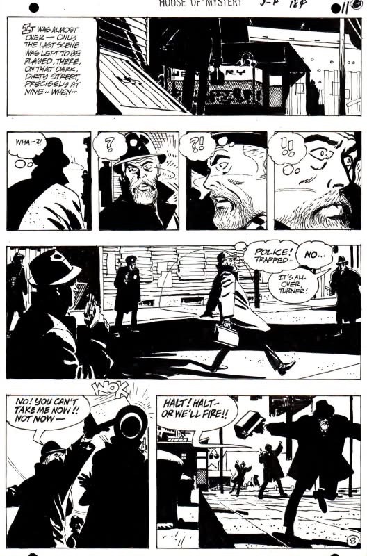 Stunning art for House of Mystery #184 by Alex Toth, his storytelling at the top of his game here