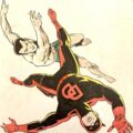 One of the art finds by Jim Baikie discovered during the assembly of the current Jim Baikie exhibition at Orkney Museum, based on the cover of Daredevil #7, by Wally Wood