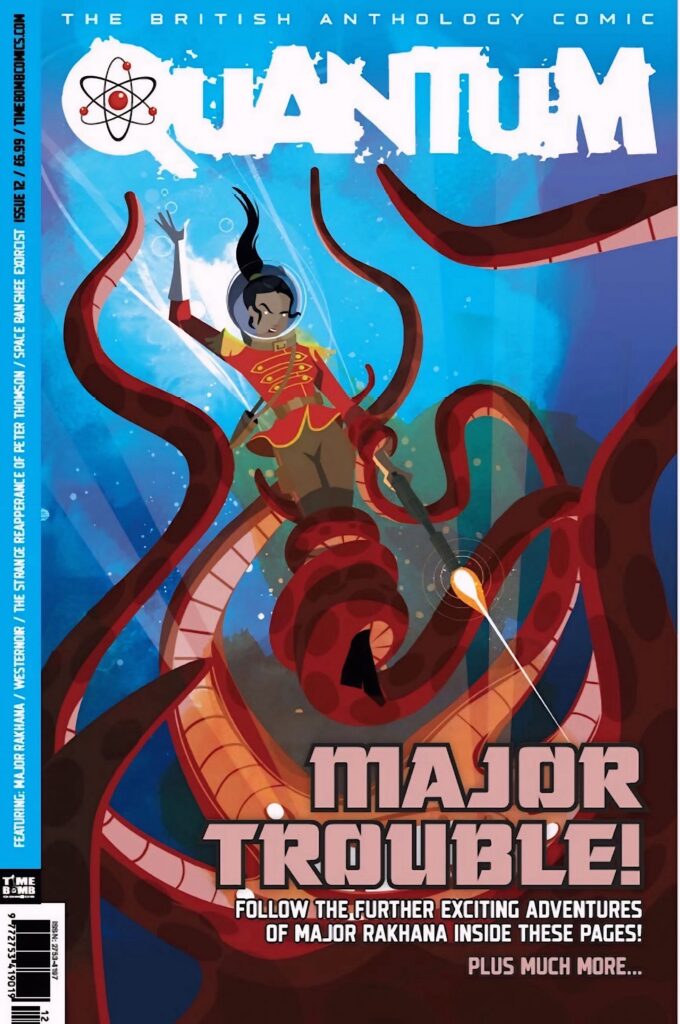 The advance cover to Quantum issue 12, featuring cover art from Norm Konyu