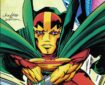 Mister Miracle by Jack Kirby, inked by Bob Wiacek, on the cover of Jack Kirby Collector #21