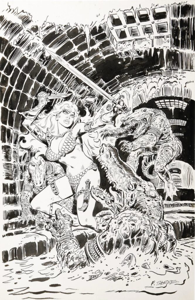 Red Sonja by Frank Thorne