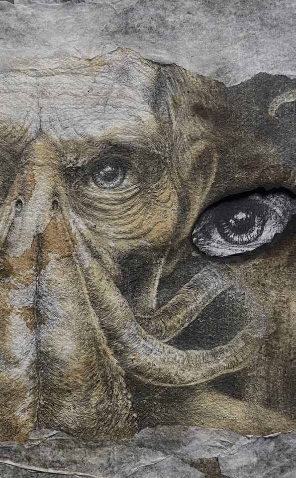 David Hine’s reaction to AI art, made entirely by hand