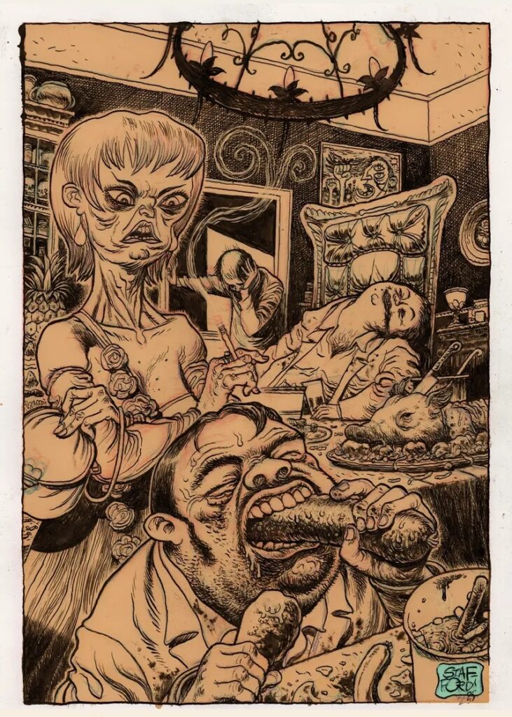 Uneasy art by Mark Stafford